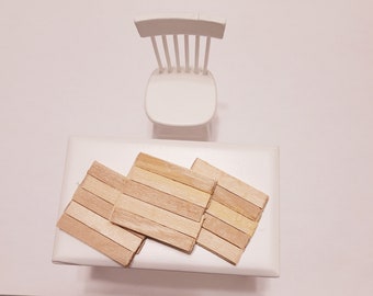 Miniature wood Cutting Board/ 1:12 scale Wood Cutting Board