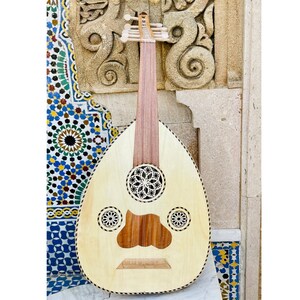 Großes Oud Laute Musikinstrument mit 11-Saiten Melodien, Arabisch Oriental Oud, Weltmusik, Wir schreiben für Sie, was Sie in Laute wollen (optional)