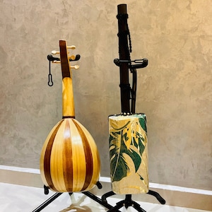 Set consisting of Guembri and Oud, Moroccan Pro Gnawa instrument, handmade arabic Lute, Musical Instrument HandCrafted, Traditional gnaoua.