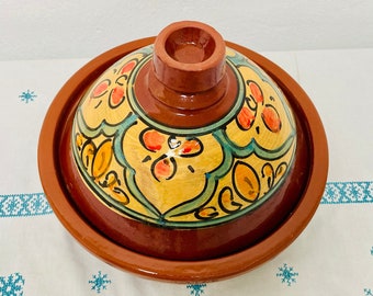 TAJINE EN TERRE CUITE MAROCAIN non émaillé fait main 3 tailles disponibles