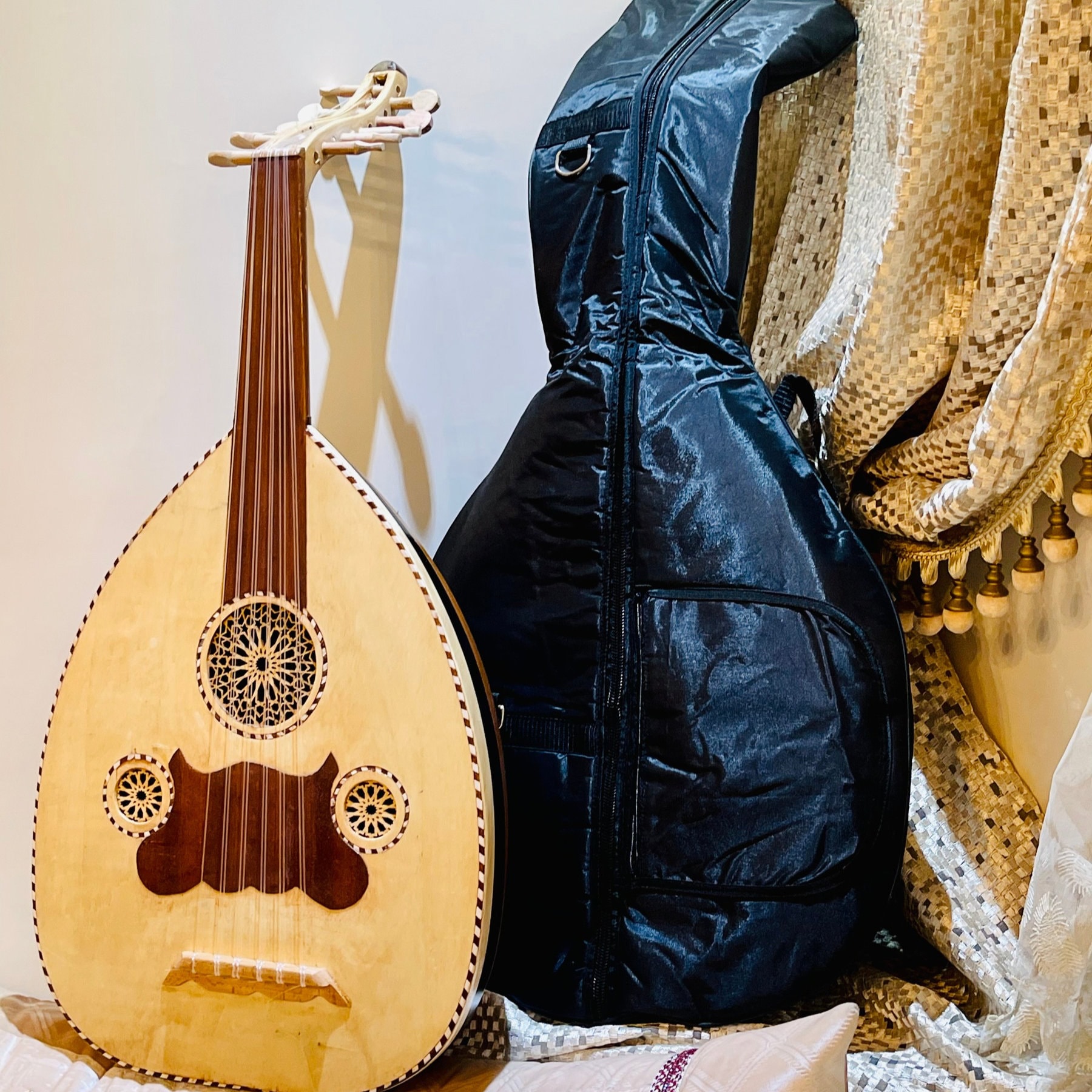 大型ウードリュート楽器、11弦チューン、手作りプロ仕様ウード楽器