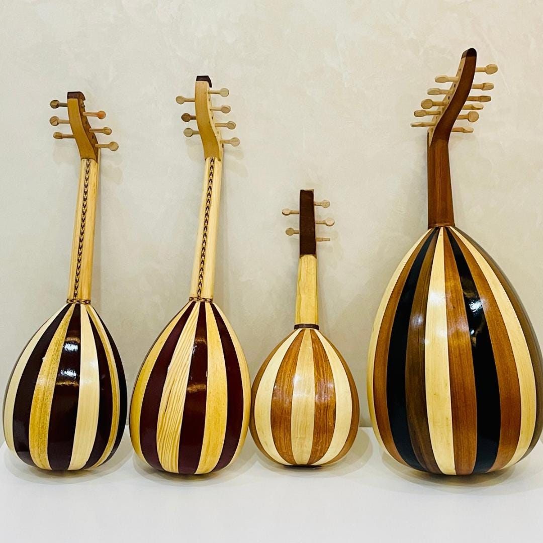 リュート音楽ウード楽器、「5/6/7/11」弦チューン、手作り