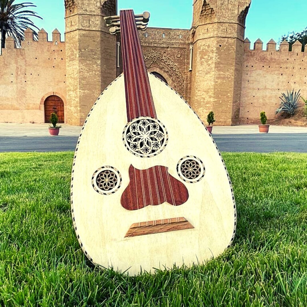 Oud Lute Music Instrument, 11 Strings Tunes Handmade, Arabic Oud Music