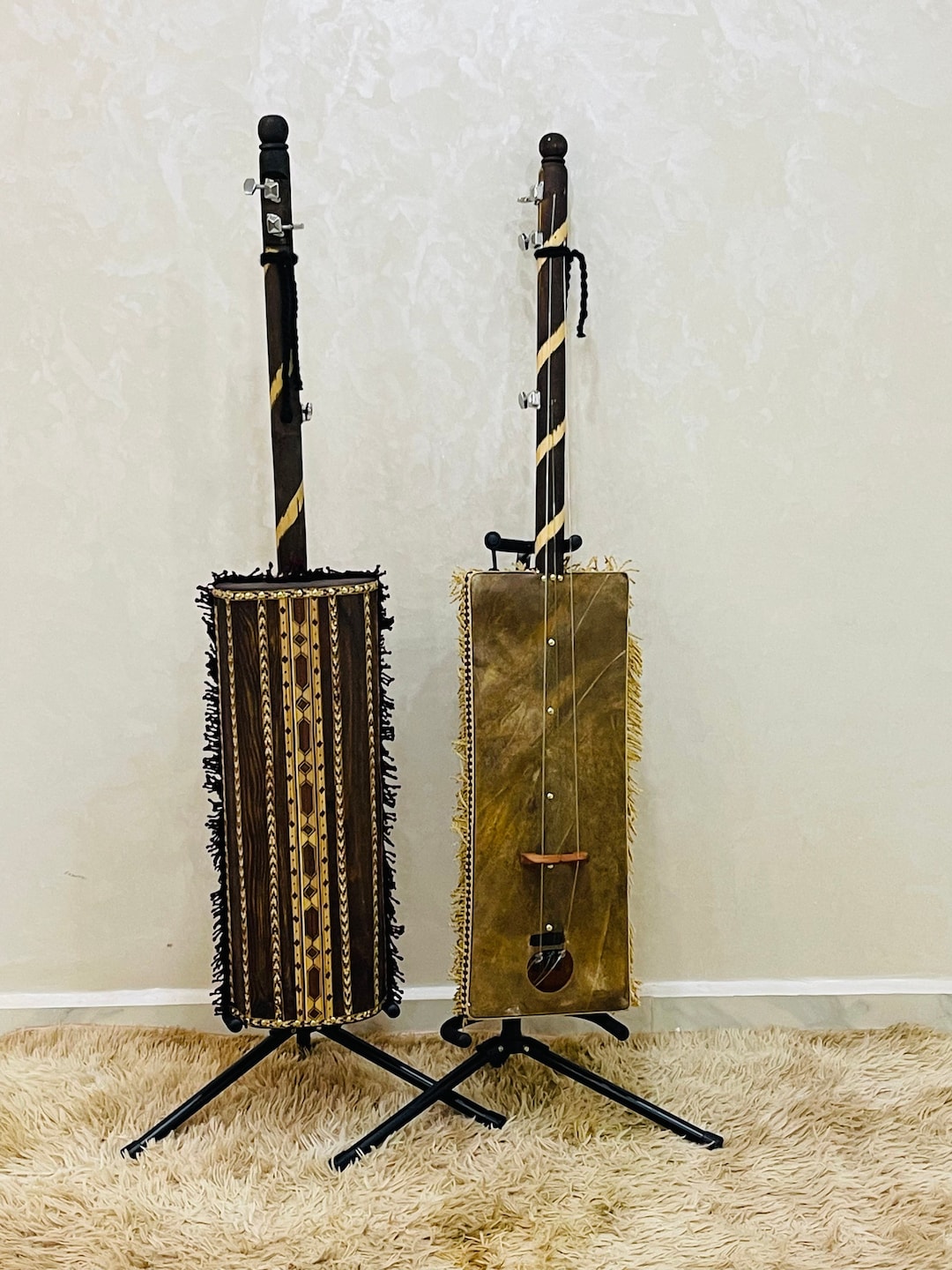Moroccan Pro Gnawa Instrument, Gnawa Music, Handmade Guembri With Extra ...