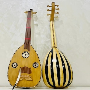 Laute Oud-Musikinstrument mit 7-Saiter-Melodien, handgefertigtem professionellem Oud, handgefertigtem Saiteninstrument, ideal für Anfänger & Profis