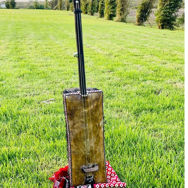 Moroccan Pro Gnawa instrument, Gnawa Music, Handmade Guembri with Extra Gut String, traditional Moroccan gnaoua, Ganbri Sentir