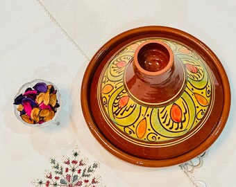 11"Large Tagine For Cooking, 100% Handmade Ceramic Tajine For Your Kitchen, Large Cooking Pot, Clay Cookware, Pottery Tagine, Kitchenware
