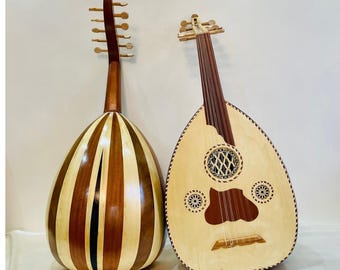 モロッコのプロ用グナワ楽器、グナワ音楽、手作りのグエンブリ（ガット