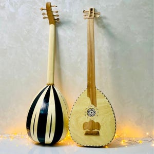 Großes Laute Oud-Musikinstrument mit 5-Saiten-Melodien, handgefertigtes professionelles Oud, handgefertigtes Saiteninstrument, ideal für Anfänger & Profis