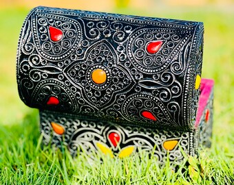 XIGEXIGE Piccola scatola decorativa verde Shagreen in finta pelle, per conservare ricordi e ricordi, scatole decorative con coperchi per la decorazione domestica moderna portagioie organizer
