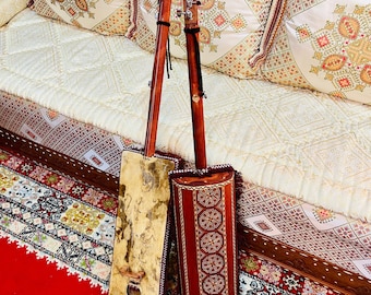 Marokkanisches Pro Gnawa Instrument, Gnawa Music, handgemachtes Guembri mit Extra Gut String, traditionelles marokkanisches Gnawa, Ganbri Sentir