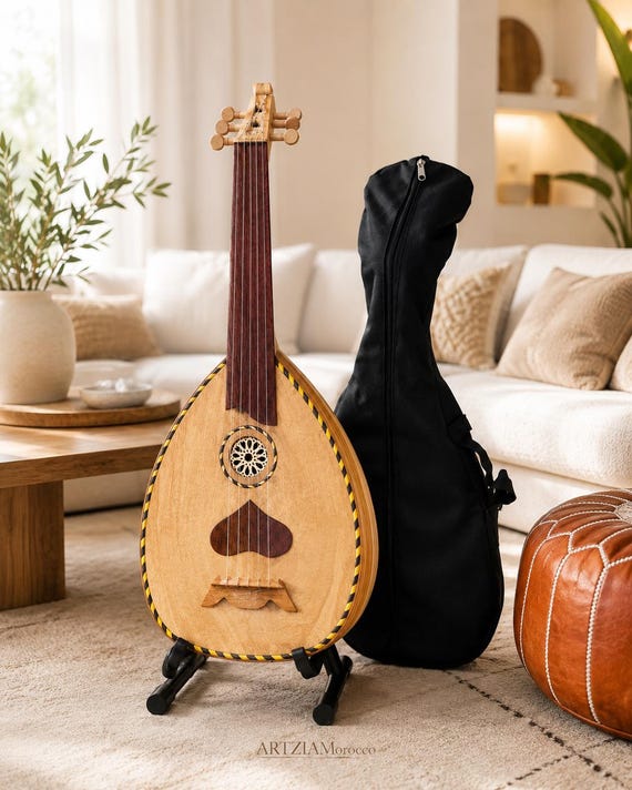 Laúd de primera calidad, instrumento musical con 5 cuerdas Laúd de primera calidad, instrumento musical con 5 cuerdas