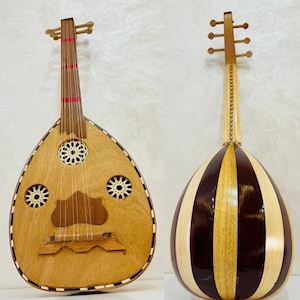 Laute Oud-Musikinstrument mit 6-Saiten-Melodien, handgefertigtem professionellem Oud, handgefertigtem Saiteninstrument, ideal für Anfänger & Profis