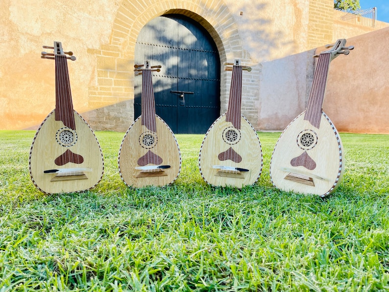 Premium Quality Lute Oud Music Instrument With 5 Strings Melodies Plus
