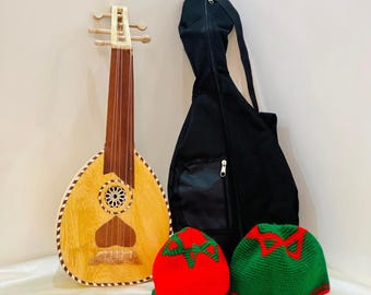 手作りの小さなモロッコの5弦リュートギター伝統的なスピリチュアル