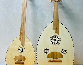 大型リュート音楽ウード楽器「5/11」弦チューン、手作りアラビア