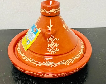 11 "marokkanische Tagine zum Kochen, Tontopf, handgefertigte und handbemalte Tajine für Ihre Küche, großer Kochtopf, Kochgeschirr aus Ton