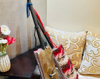 Marokkanisches Pro Gnawa Instrument, Gnawa Music, handgemachtes Guembri mit Extra Gut String, traditionelles marokkanisches Gnawa, Ganbri Sentir