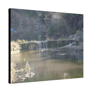 Serene Waterfall, Waterfall Art, Tranquil Nature Wall Art, Canvas Print for Home Decor, Perfect Gift for Nature Lovers,