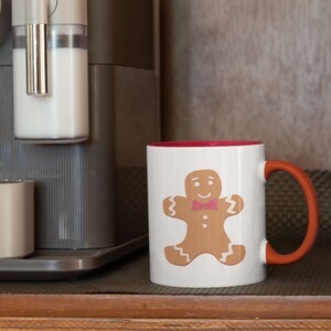 Rae Dunn Coffee White Mug & Whipped Gingerbread Man Topper Holiday C -  PipPosh
