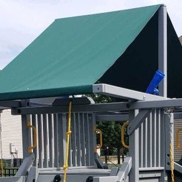 Custom Size Canopy/Tarp For Playset ~GREEN, Up to 16FT LG - Outdoor Playset/Swingset