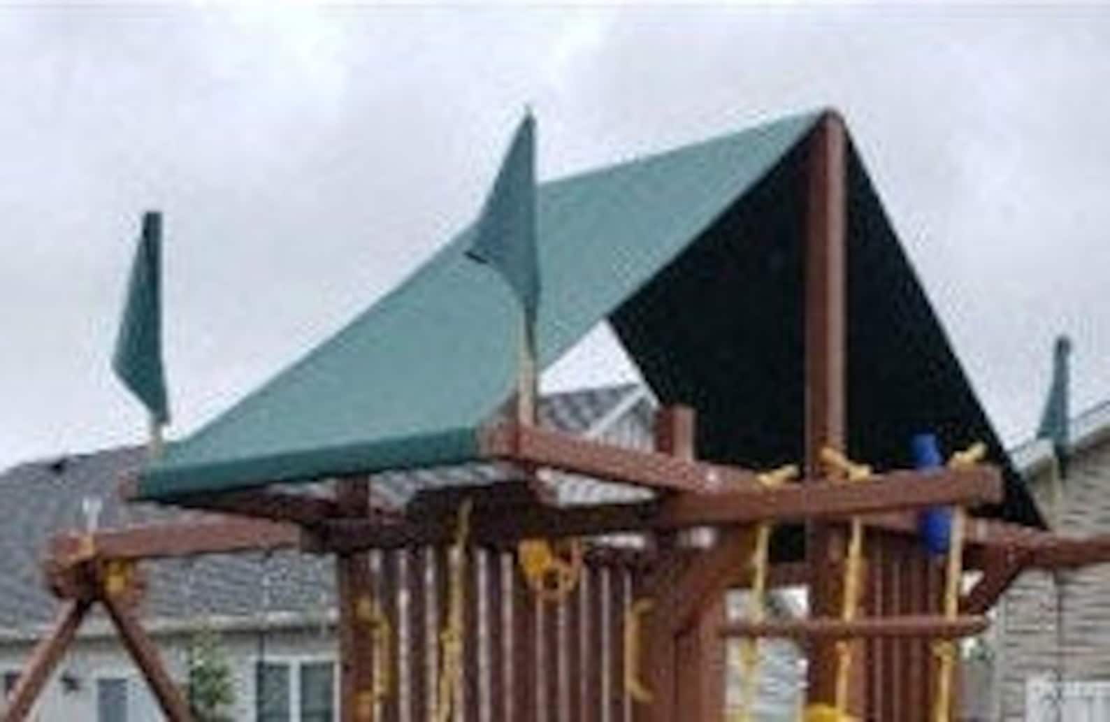 Custom Size Canopy/Tarp For Playset GREEN Up to 16FT LG Etsy