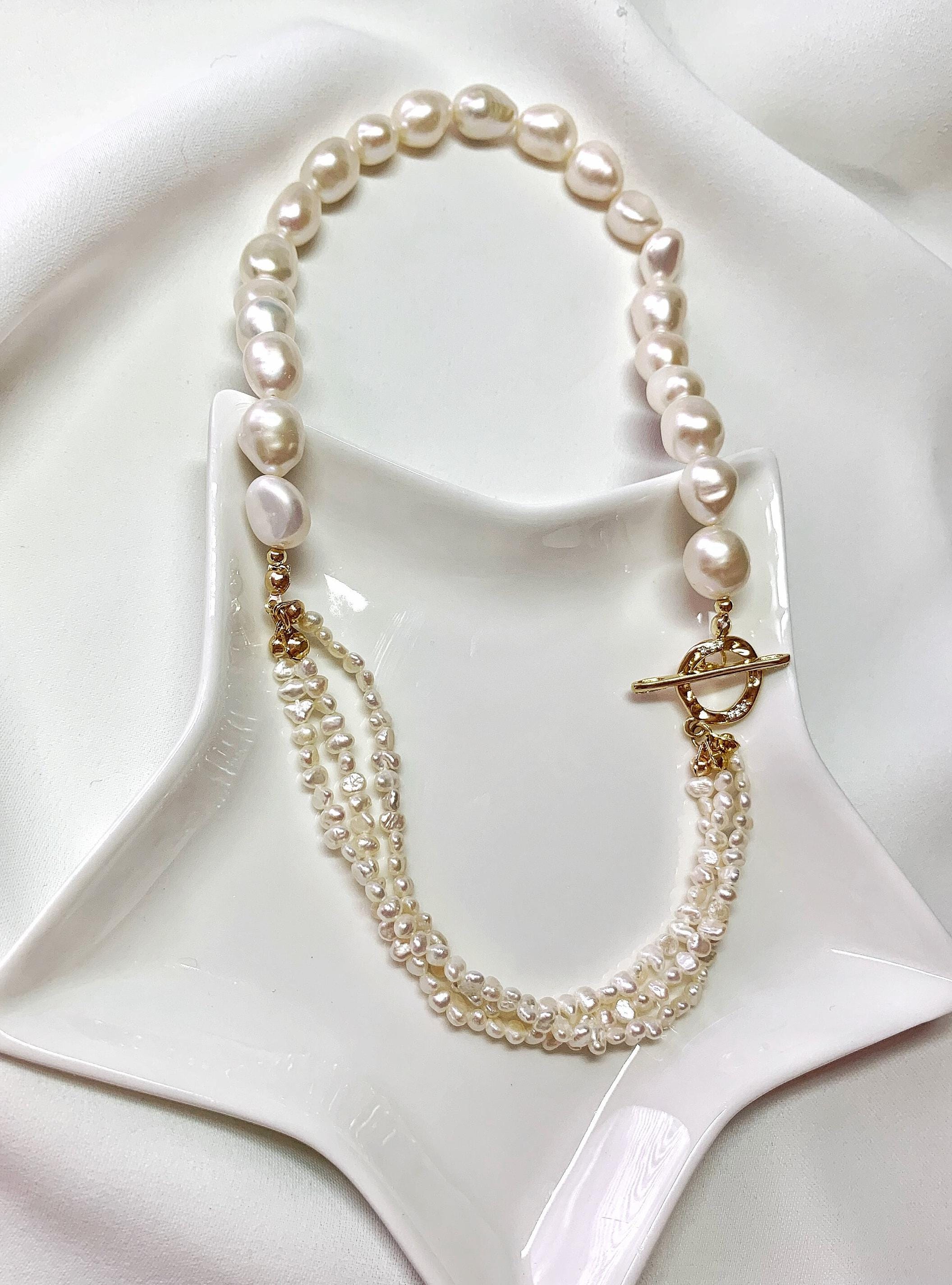 Keshi Pearl Necklace - Etsy