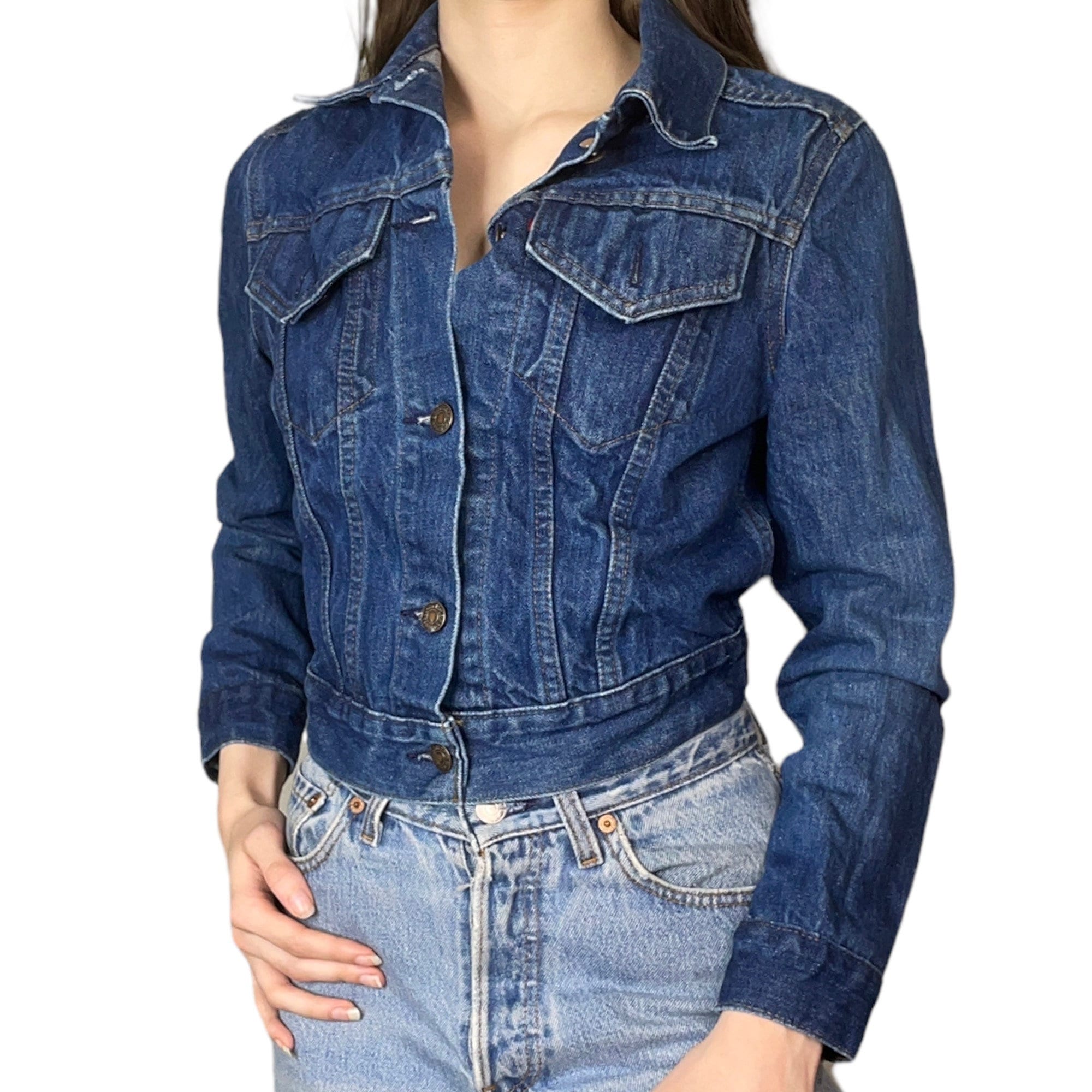 Cropped Levis Jacket Etsy