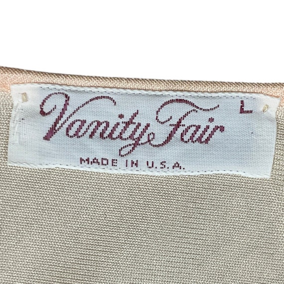Large Vintage Vanity Fair Pink Button Up Long Sle… - image 6