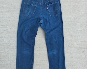 Vintage 70s 80s Levis for Men With a Skosh More Comfort Jeans  35.5X32