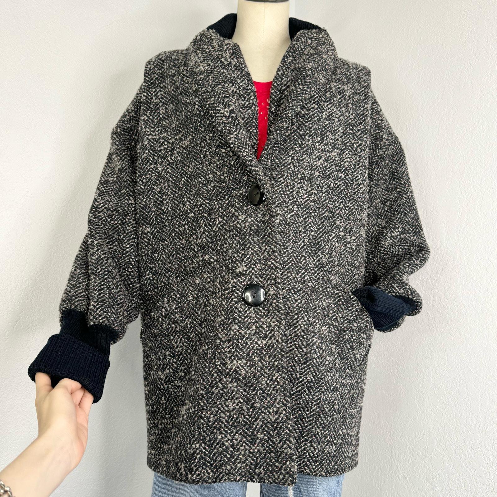 80s Tweed Overcoat - Etsy