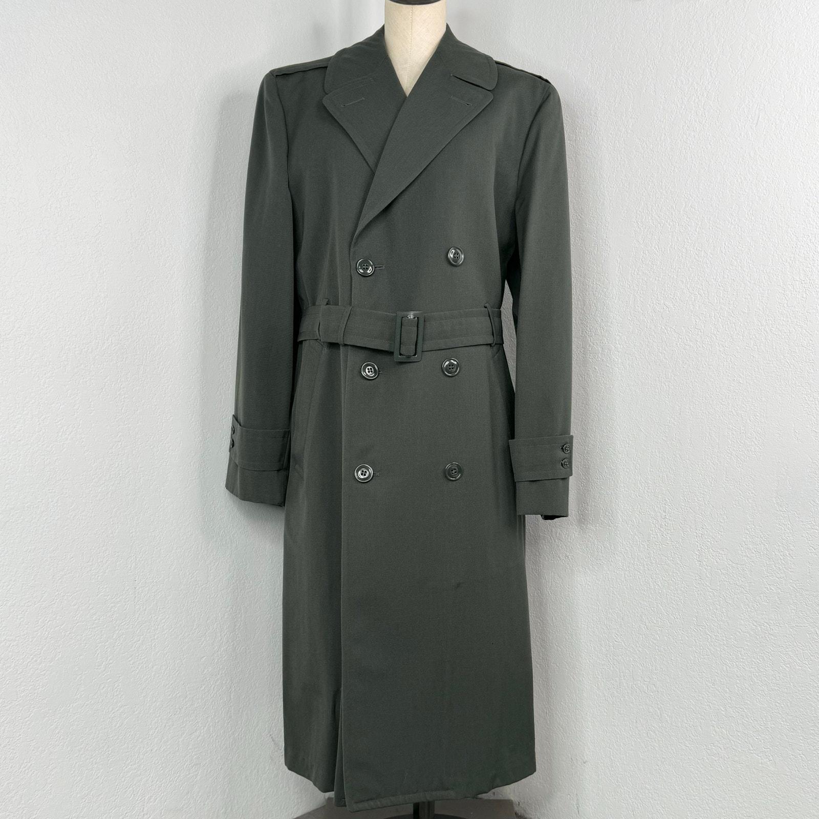 Wool Gabardine Trench Coat - Etsy