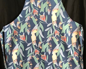 Apron Cotton Cockatoo Print