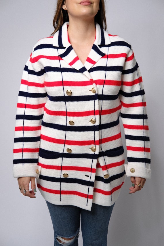 60’s ‘Lilly of California’ red and blue striped w… - image 6