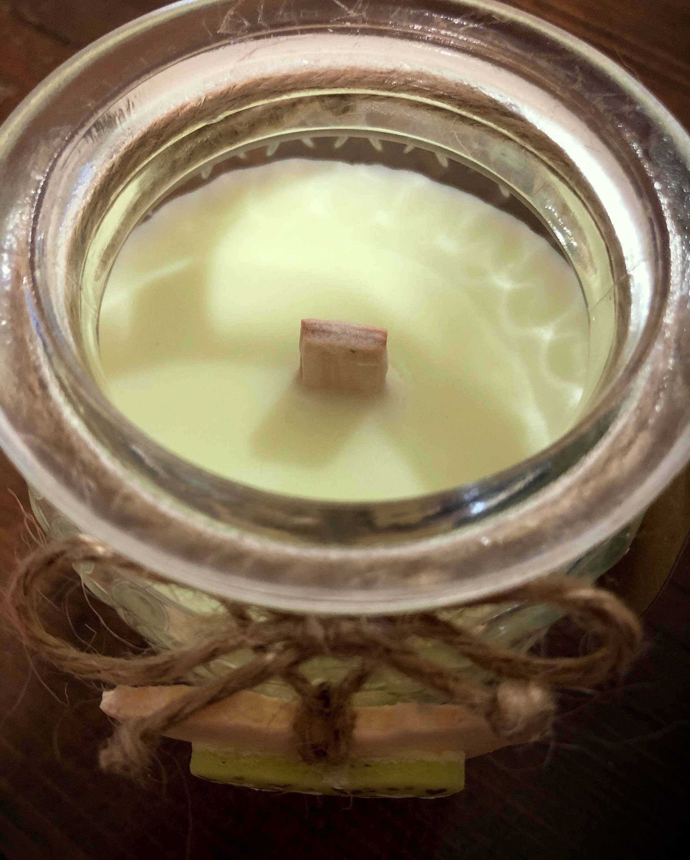 Handmade Luxury Wooden Wick Candle. Etsy