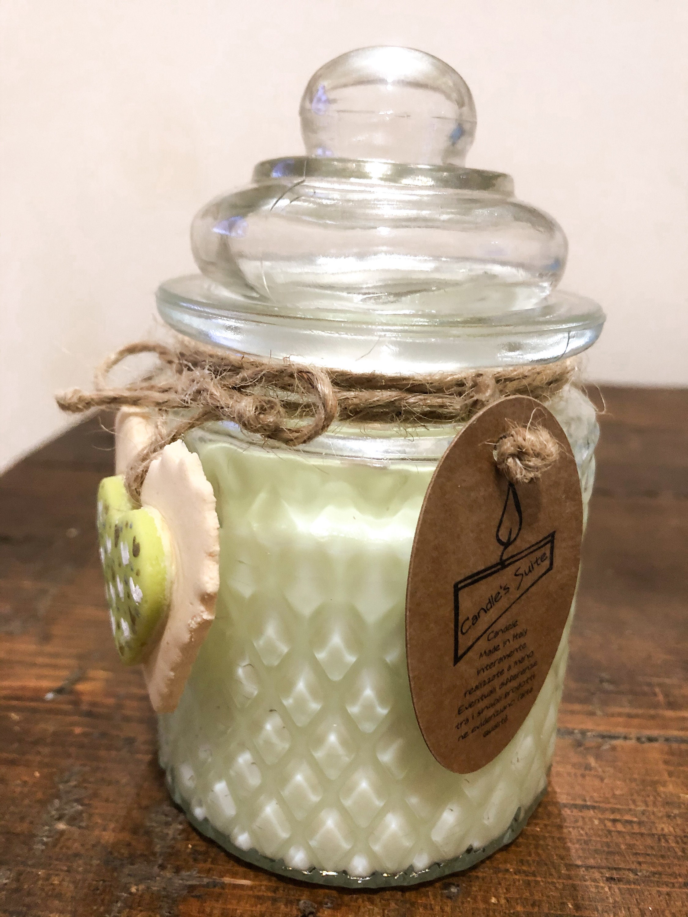Handmade Luxury Wooden Wick Candle. Etsy