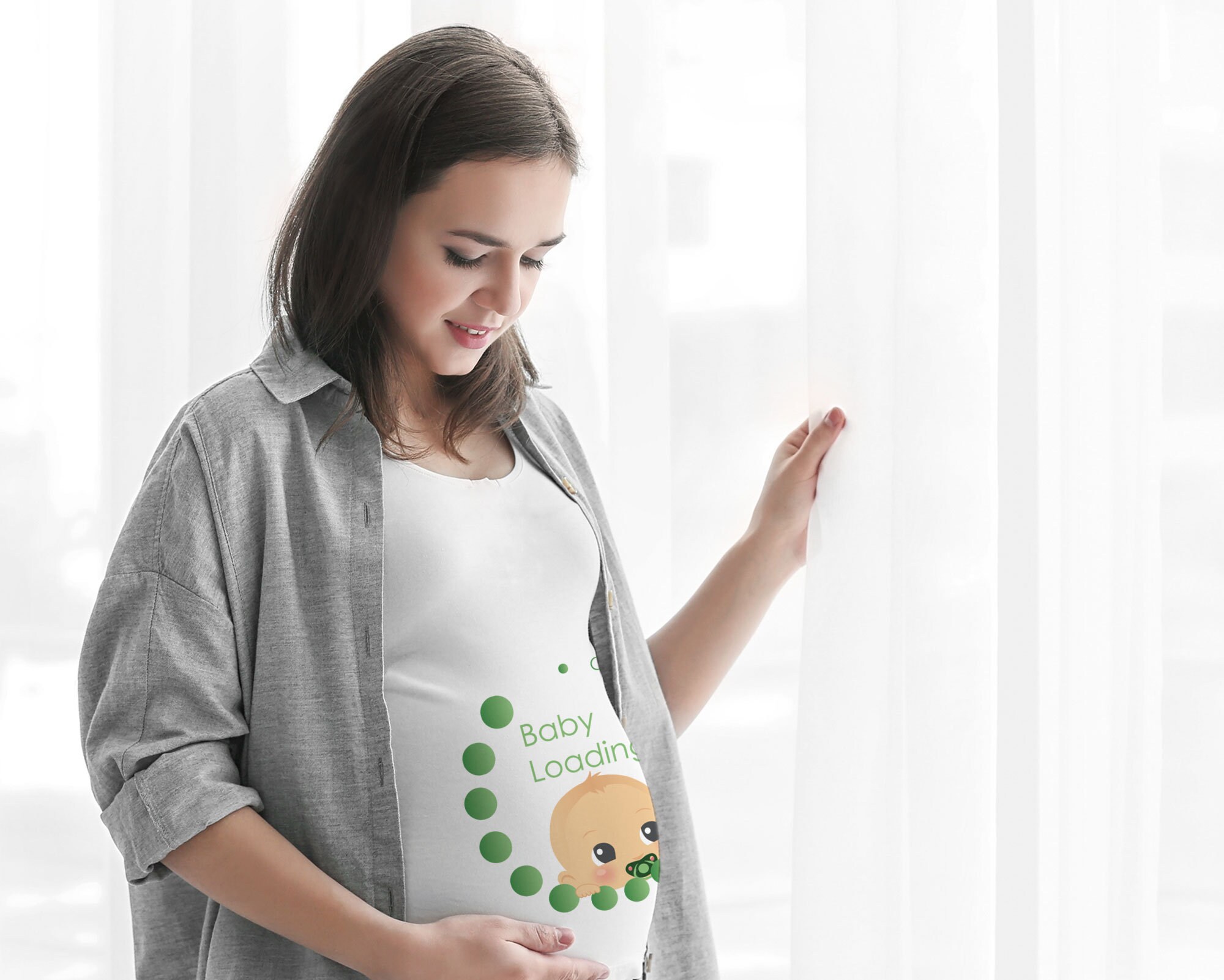 Baby loading Tshirt Gender neutral Tshirt Gift for pregnancy Etsy