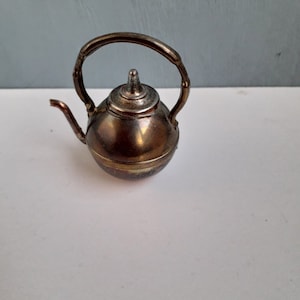 Vintage, miniature teapot, iron teapot