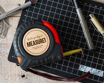 Custom Dad Tape Measure | Fathers Day Gift | No One Measures Up Tape Measure Personalized | Gifts for Dad Husband | Grandpa Gift