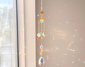Sun catcher Hanging Crystal Prism Boho Décor Housewarming Décor Rainbow Maker Home Décor Prism Suncatcher Christmas Gifts