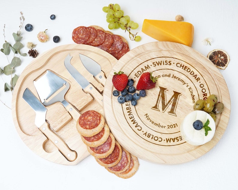 Personalized Cheese Board Housewarming Gift Ideas Custom Etsy