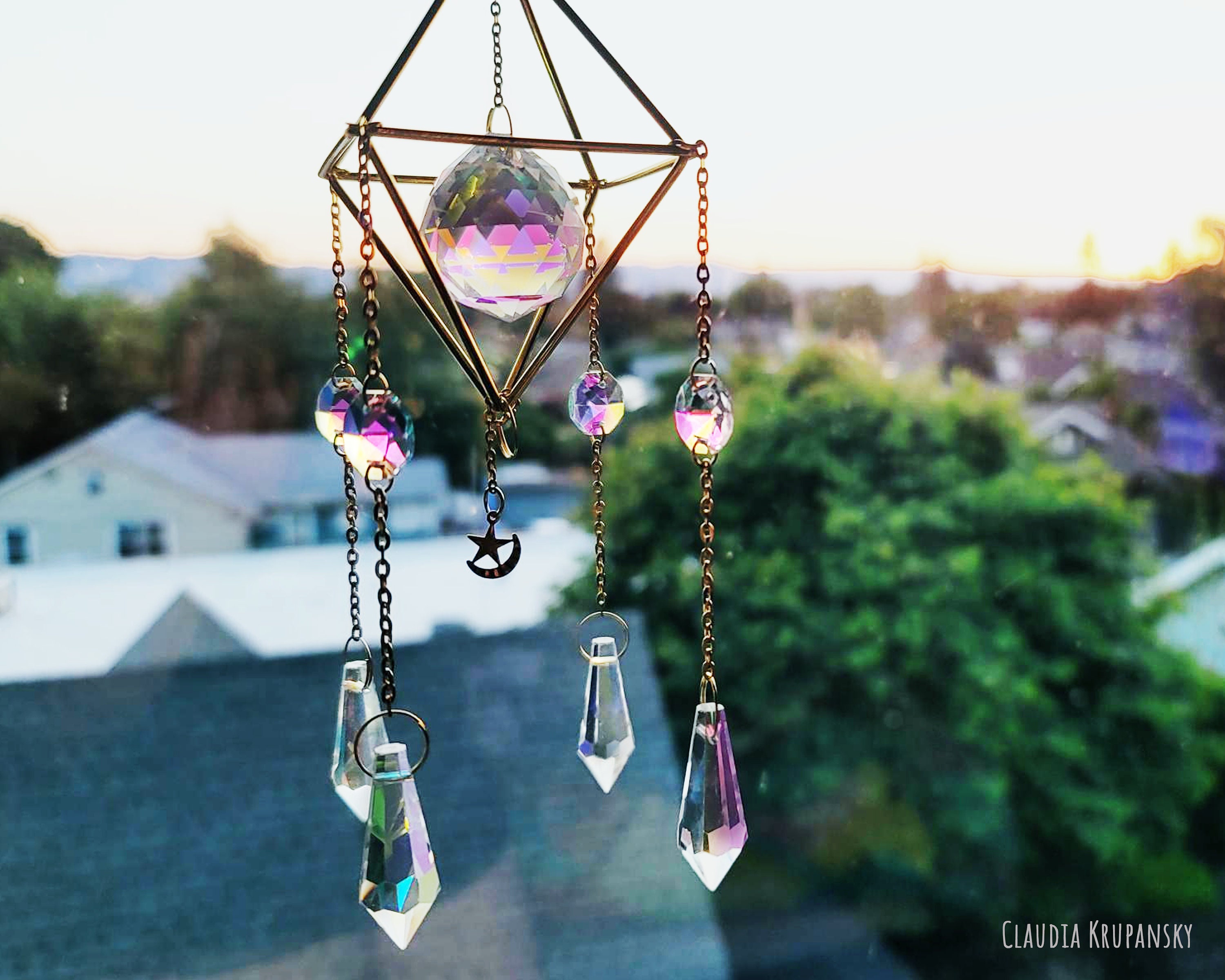 Suncatcher Rainbow Maker Glass Prisms Pendant DIY Chandelier Ornaments Gift Suncatcher Rainbow Maker Glass Prisms Pendant DIY Chandelier Ornaments Gift