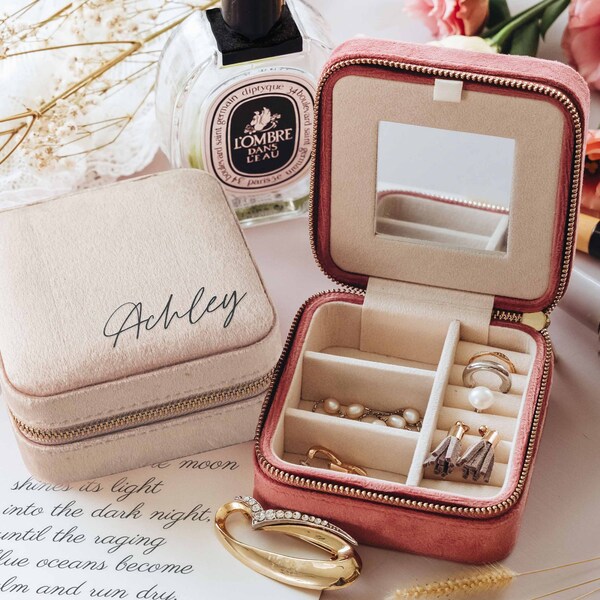 Travel Jewelry Case Etsy