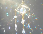 Sun catcher Hanging Crystal Prism Boho Décor Housewarming Décor Rainbow Maker Suncatcher Window Prism Christmas Gifts