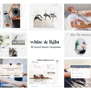 White & Light Social Media Template Marketing Business Minimalist Instagram image 1