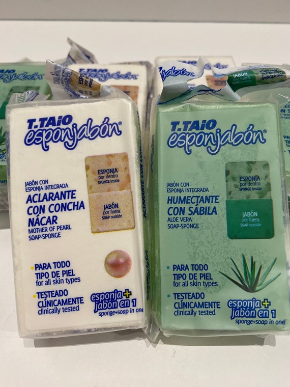 TTAIO Esponjabon mother of pearl & Aloe Vera soap sponge Etsy