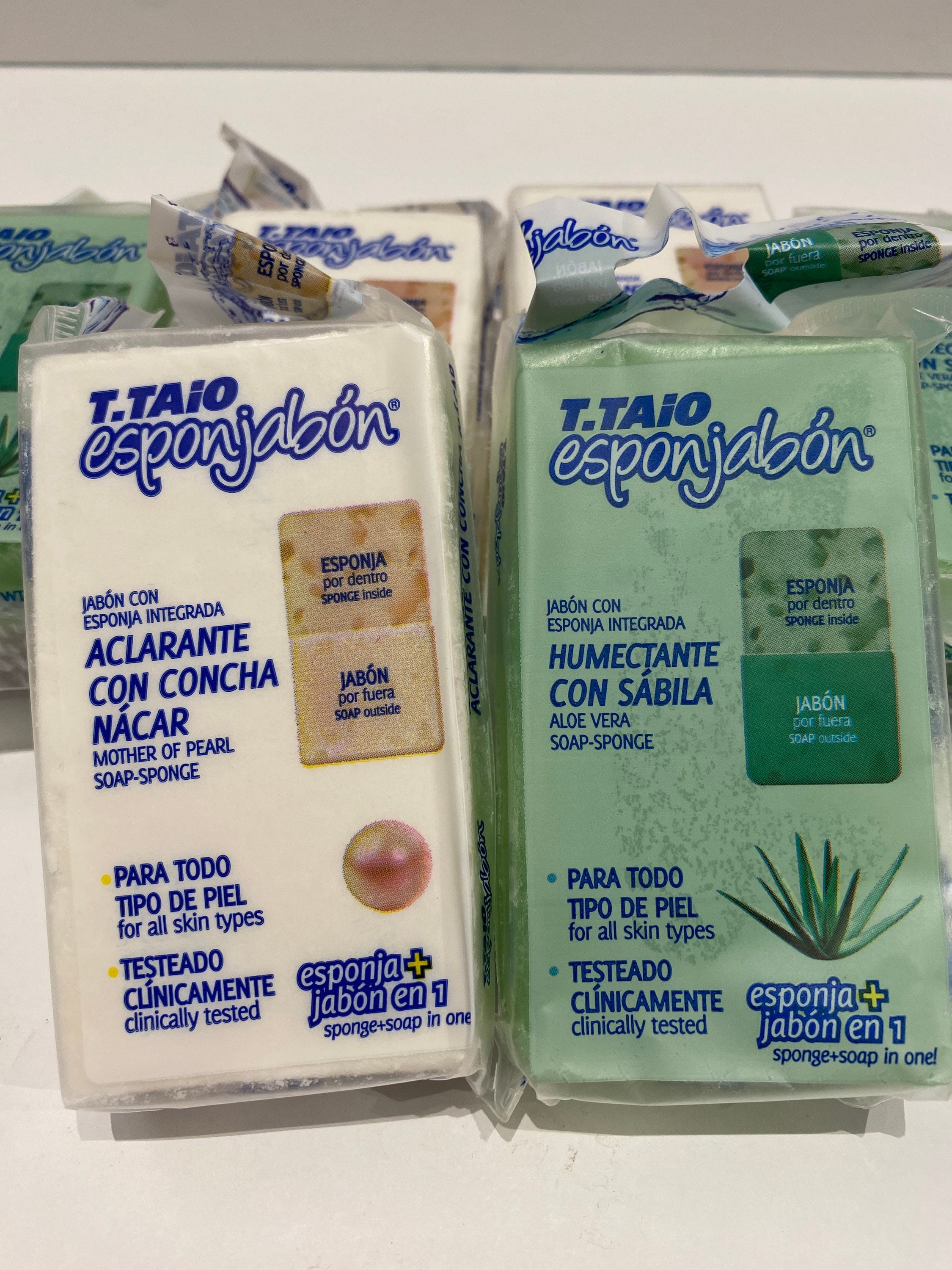 TTAIO Esponjabon mother of pearl & Aloe Vera soap sponge Etsy