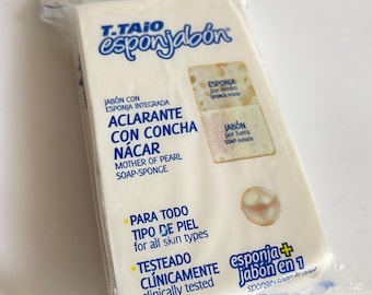T. Taio Esponjabon Concha nácar jabón/ Mother Of Pearl Exfoliating Soap