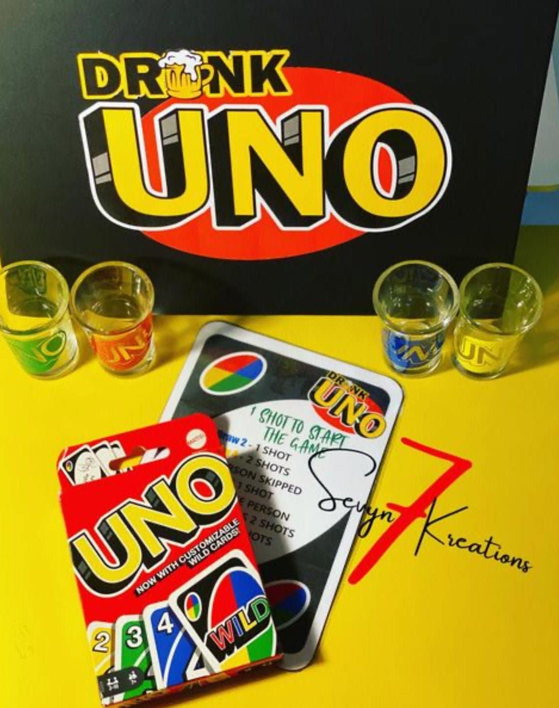 DRUNK UNO GAME Etsy
