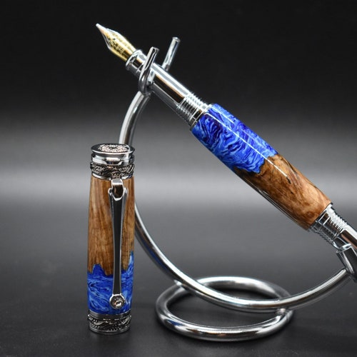 Handmade Fountain Pen | Majestic | shops Handcrafted | Medium Nib | Retirement | Promotion Gift | Father’s Day Gift